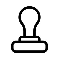 stamp icon with line style, perfect for user interface projects