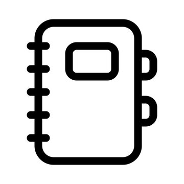 phone book icon with line style, perfect for user interface projects
