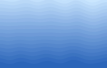 Obraz premium Background vector illustration of blue ocean wave layers