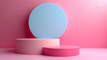 Pastel Gradient Backdrop for Elegant Product Display and Presentation