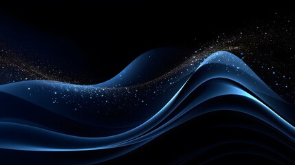 Luxury Blue waves background. Realistic luxury 3d modern concept background.