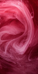 Obraz premium Vapor swirl. Mist vortex. Defocused pink white color smoke wave texture ink floating mix whirl rotation abstract art background.