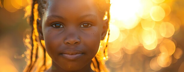Create a soft, appealing template focusing on poverty reduction, using warm colors and ample text space.