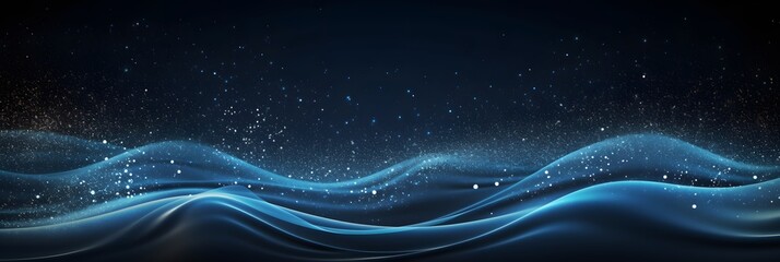 Luxury Blue waves background. Realistic luxury 3d modern concept background.