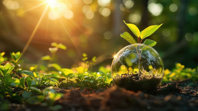 Develop a bright, engaging template that promotes climate change awareness, with ample room for messaging.