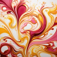 Vibrant Abstract Fluid Art