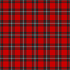 Tartan plaid pattern. Seamless check plaid in blue, red, and yellow for flannel shirt, bag, underwear, pyjamas, or other modern textile print. 