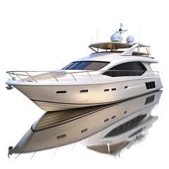 yacht on transparent background