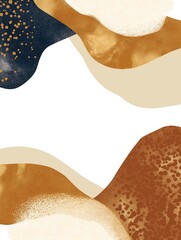 Fototapeta premium Minimal abstract vertical poster copy space background bohemian style glitter effect