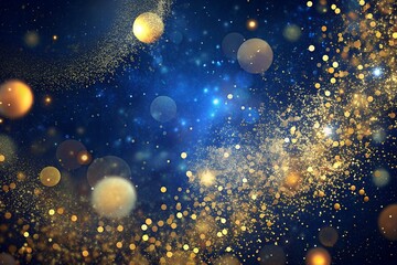 a colorful background with gold glitter and sparkles