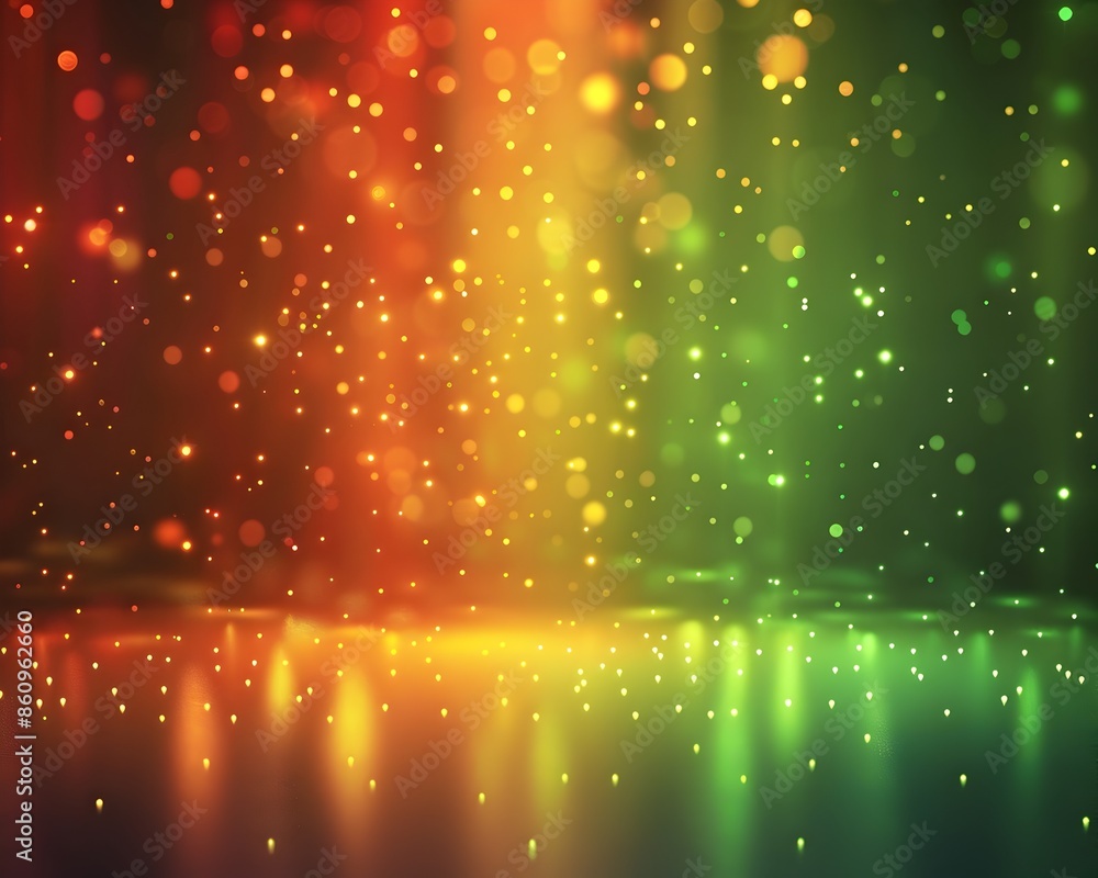 Poster vibrant neon gradient background with soft luminous dots for product display and mockup