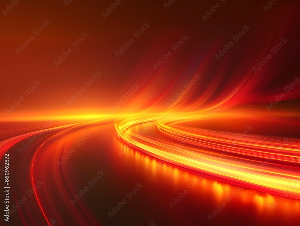 Poster mesmerizing neon gradient background with captivating light trails for showcasing products