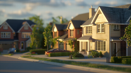 New and modern english houses : Generative AI