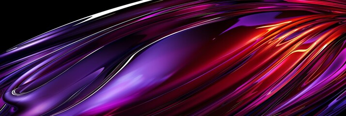 background dark purple scene wave liquid, 3:1, banner, landingpage, ads layout