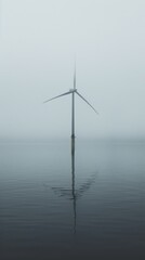 wind turbine , commercial ads photo, product shot, stunning, beautiful, minimalist, award photo, centered