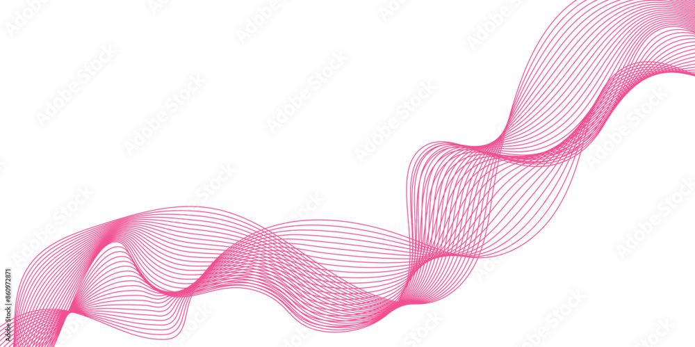 Poster abstract vector colorful wave line flowing isolated on white background. colorful wave lines on whit