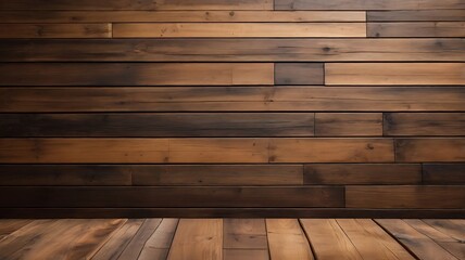 Close up of wall made of wooden planks background. Wood interior wall decoration.