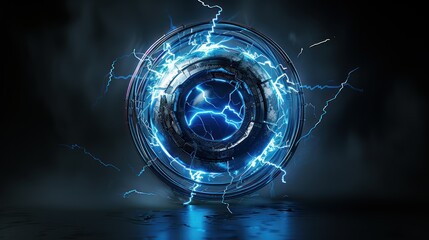 Electric Futuristic Interface Portal