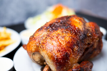 pollo a la brasa, comida peruana 