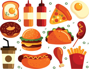 Camping Elements Vector Illustration