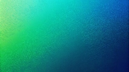 "Blue to Green Gradient Mesh Background with Delicate Grain Texture"
