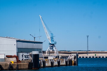 Fototapeta premium cranes in the harbor