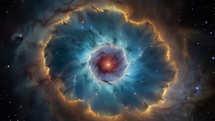 Beautiful nebulae and stars in the night sky. Supernova background wallpaper