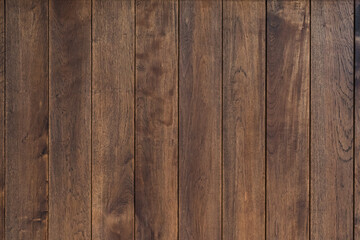 Fototapeta premium Dark wood texture background surface with old natural pattern, texture of retro plank wood use for background, poster, banner, brochure and graphic design.
