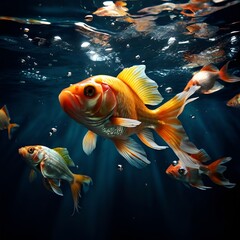 Fototapeta premium swimming fishes