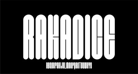 EXPERIMENTAL MODERN BOLD DISPLAY ALPHABET FONT