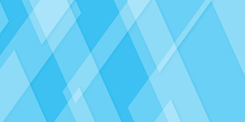 Obraz premium modern abstract blue background design with layers of textured white material Geometric shapes of yellow and blue paper. Abstract background.