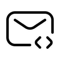 show original mail icon with line style, perfect for user interface projects