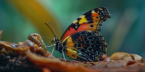 Obraz premium butterfly on a flower