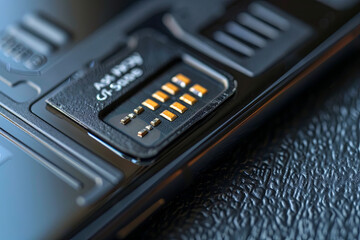 Obraz premium Changing the SIM card on your smartphone