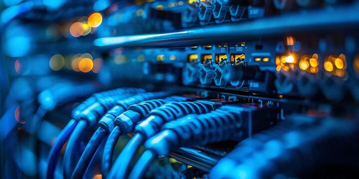 wallpaper server room data center cable LAN UTP, RJ45, cable optic, background, router, link, network, panel, patch, plug, port, rack, 2:1, 