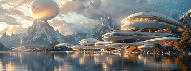 Sci-Fi: A more fantastical approach with advanced technology and futuristic architecture.