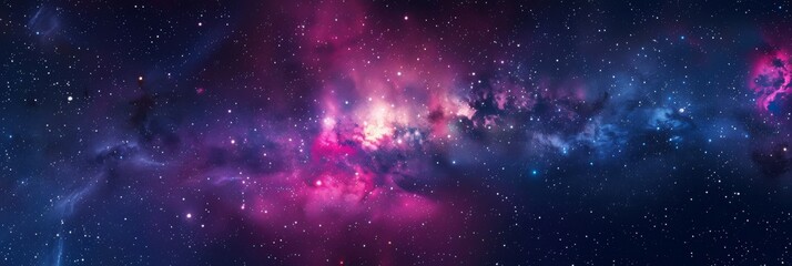 Naklejka premium Cosmic Nebula - A Celestial Tapestry