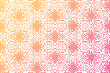 Fototapeta premium Abstract colourful floral pattern background