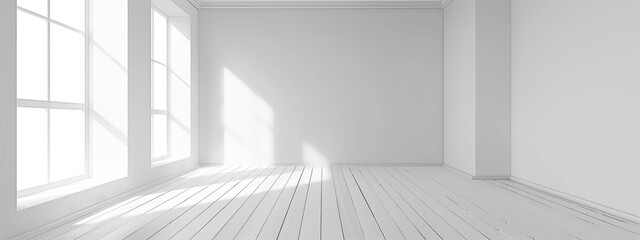 Obraz premium Abstract empty white and gray gradient soft light background. grey empty room studio gradient used for background and display your product. white clean light room with empty floor backdrop. 