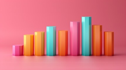 2D bar chart displaying the survey results of customer satisfaction levels across different regions, with each bar representing a region, on a neutral background