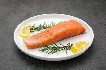 Raw Salmon Fillet Fish, food preparation
