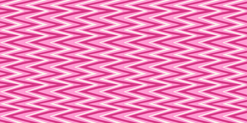 A zigzag pattern of pink stripes