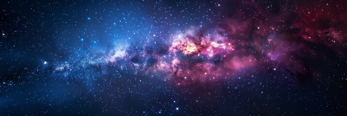 Obraz premium A Cosmic Tapestry of Stars and Nebulae