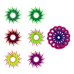 abstract pattern  with abstract icon