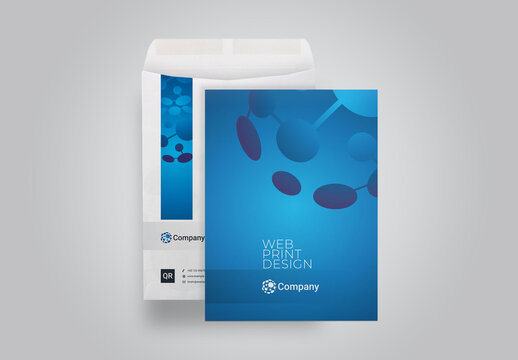 Technology World C4 Envelope Catalog Blue Accent