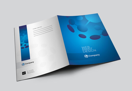 Technology World Folder With Blue Accent