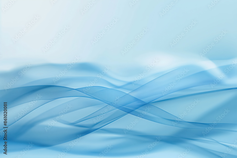Poster abstract blue wave design background creating flowing pattern