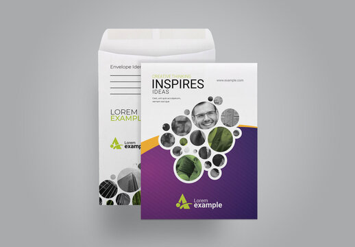 Portfolio Business C4 Envelope Catalogue With Cricle