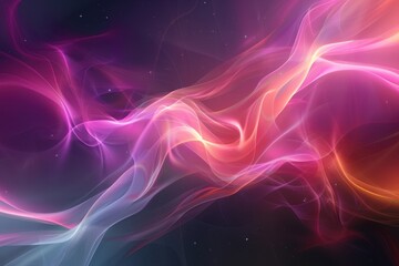 Obraz premium Abstract Cosmic Dance of Light and Color