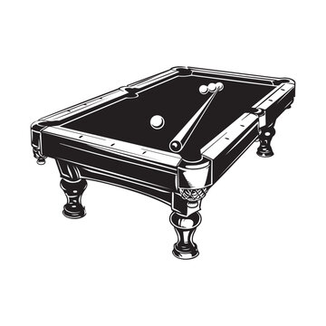 recommend clip art: Pool Table Vector Illustration Stock Vector isolated on white
